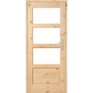 Dřevěné masivni dveře z borovice MANHATTAN 4 S-4/3