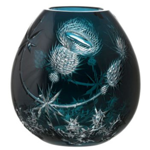 Váza Thistle II, barva azurová, výška 280 mm