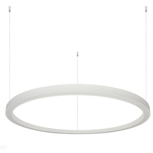 Traddel Tour_PU, závěsný kruh pro nepřímé osvětlení, 114W LED 3000K, bílá, prům. 245cm