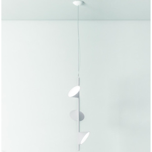 AxoLight Orchid, bílé závěsné svítidlo, 3x15W LED 3000K stmívatelné, výška 97cm