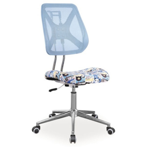 Kancelářská otáčecí židle v modré barvě KN281