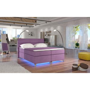 Manželská postel ALEX BOXSPRINGS 160x200 (Jasmine 65) (Moderní vysoká)