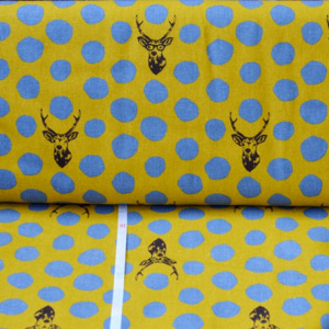 0,5 m japonská látka Echino "Samber Yellow"