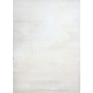 Kusový koberec Shaggy vlas 30 mm Berma bílý, Velikosti 60x100cm
