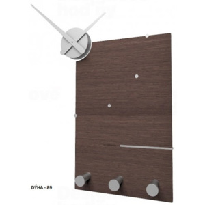 CalleaDesign 10-130n natur Oscar wenge 66cm nástěnné hodiny