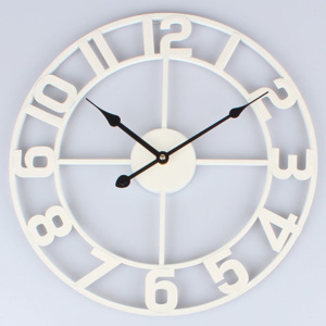 Casa de Engel Kovové hodiny bílé 40cm