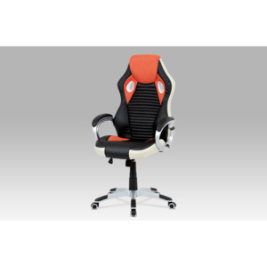 Autronic Kancelářská židle oranžová KA-G277 ORA