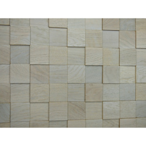 DUB ŠEDÝ 50 (volné)- dřevěný obklad, lamela 3D (Dřevěný obklad z masivního dřeva. Dekorativní výzdoba stěn v interiéru.)