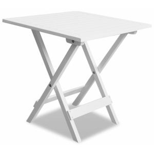 Venkovní konferenční/odkládací stolek bílý V1436 Dekorhome
