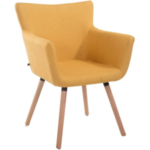 Židle Arten, látka, podnož buk (Žlutá) csv:m152102608 DMQ