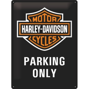 Nostalgic Art Plechová cedule Harley Davidson parking only Rozměry: 30x40cm