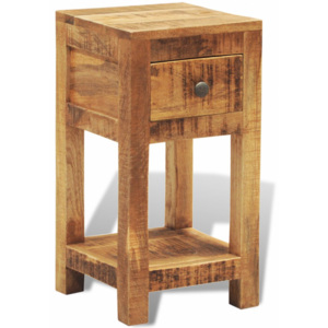 Noční stolek z masivního dřeva s 1 zásuvkou V1090 Dekorhome