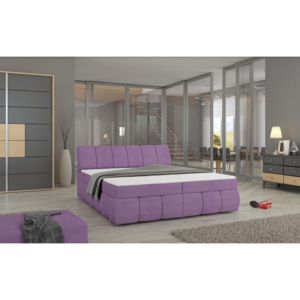 Manželská postel PAOLO BOXSPRINGS 180x200 (jasmine 65) (Moderní vysoká)