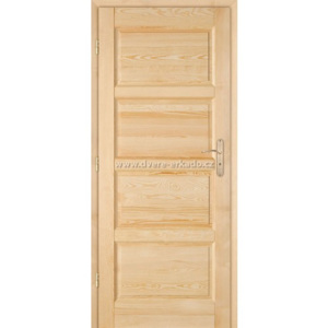 Dřevěné masivni dveře z borovice MANHATTAN 4 D-4/P