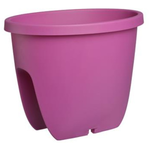 Květináč na zábradlí Balconia 30 fialový - fuchsiový - 24 x 31 x 26 - Plastkon