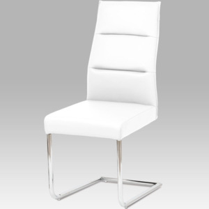 Jídelní židle WE-5033 WT1 koženka bílá - Autronic