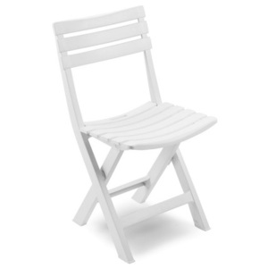 Židle plastová skládací BIRKI bílá - 44 x 41 x 78 - Progarden