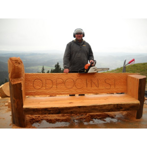 DRDLIK lavice 10 dřevořezba 160 cm