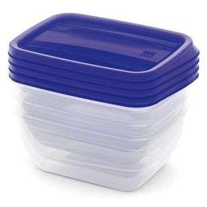 Kis Set Food Box VEDO 4x0,75L modrý
