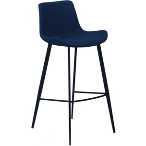 Barová židle DanForm Hype, tmavě modrá látka