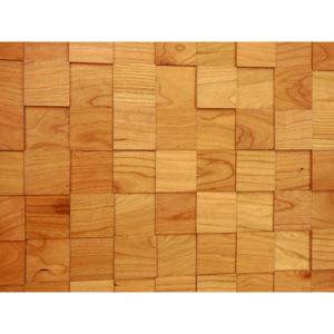 TŘEŠEŇ 50 (volné)- dřevěný obklad, lamela 3D (Dřevěný obklad z masivního dřeva. Dekorativní výzdoba stěn v interiéru.)