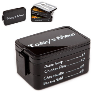 Lunch box BALVI Today´s Menu, černý
