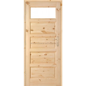 Dřevěné masivni dveře z borovice MANHATTAN 5 S-5/1