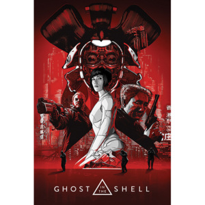 Plakát, Obraz - Ghost In The Shell - Red, (61 x 91,5 cm)