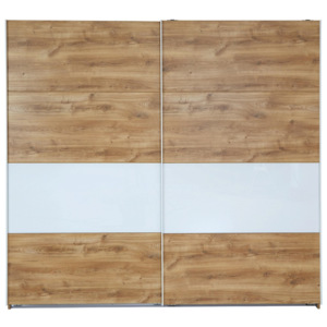 Skříň S Posuvnými Dveřmi Roberto barvy dubu, bílá 225/210/65 cm