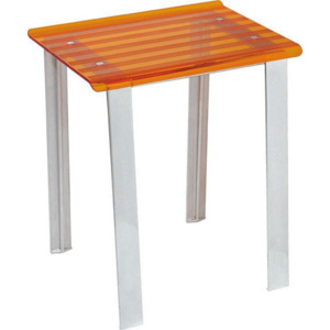 Sapho LEO koupelnová stolička 40x30x46cm, oranžová 5370A