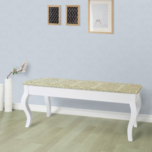 Dřevěná lavice bílá SH5037 Dekorhome