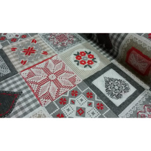 Dekorační látka PATCHWORK krajka 140 cm cena za bm