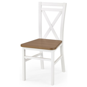 Dřevěná židle DARIUSZ 2 Halmar ořech-bílá