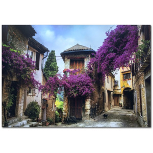 Jednodílný obraz - Ulice s květinami, Itálie - 10070_0019