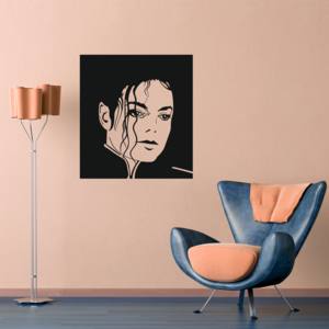 Samolepka na zeď - Michael Jackson (54x60 cm)