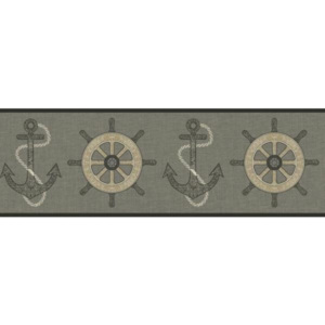 Námořnická papírová bordura 343008 Atlantic, Eijffinger, rozměry 0,173 × 4,57 m