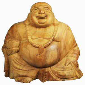 Buddha dřevěný Thajsko - 30 cm