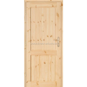 Dřevěné masivni dveře z borovice JUHAS ECO 2/P