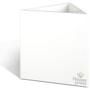 Samozavlažovací květináče FLOWER LOVER triangle 14x14 bílý - 14 x 14 - Plastkon