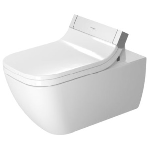Duravit závěsné WC Happy D. 2 s Rimless pro SensoWash - Bílá - skryté připojení, 365x620, bez splachovacího okraje 255059 00 00