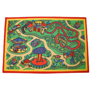 Holtex, Dětský koberec Pouť, 80 x 120 cm, zelená