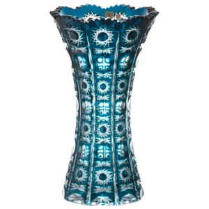 Váza Petra, barva azurová, výška 305 mm