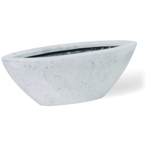 Polystone Boat květinový obal Grey rozměry: 25 cm šířka x 16 cm hloubka x 12 cm výška