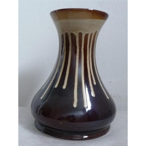 Keramická hřbitovní váza hladká polévaná 24 cm - Keramika Litohoř