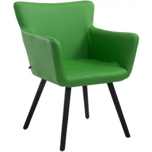 Židle Arten, ekokůže, podnož černá (Zelená) csv:152097002 DMQ