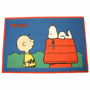 Holtex, Dětský koberec Snoopy 2, 80 x 120 cm, modrá