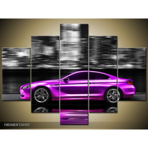 Obraz fialové BMW z boku