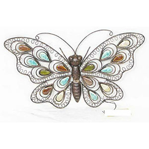 Autronic Nástěnná kovová dekorace - motýl