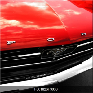 Obraz retro auto Ford Mustang kapota