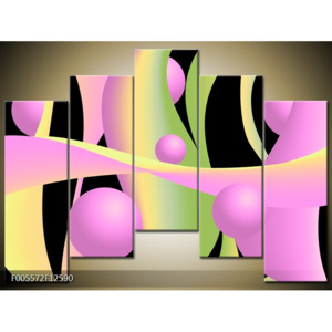 Obraz obraz růžová abstrakce design 90. léta